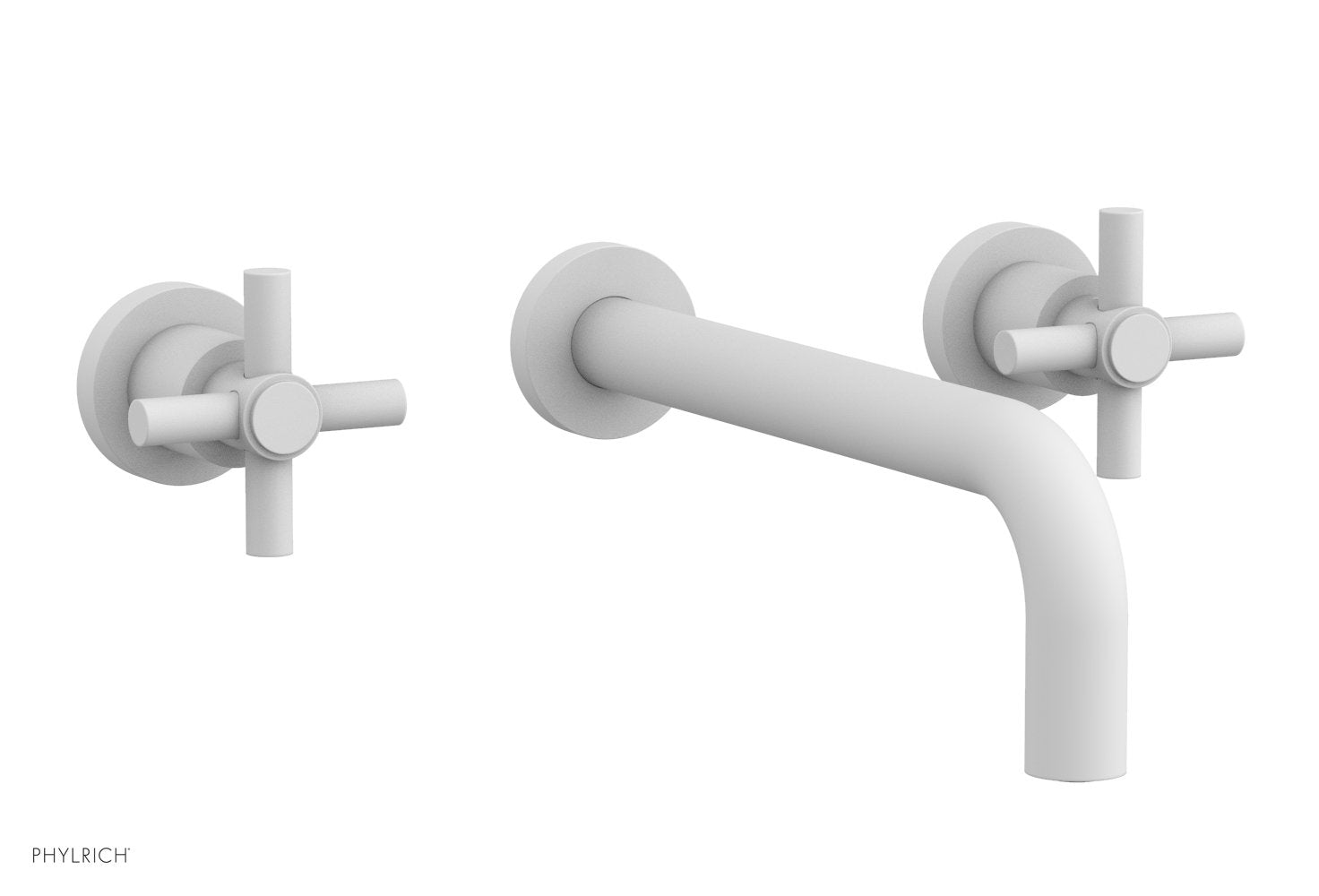 Basic Wall Tub Set 10" Spout - Tubular Cross Handles D1134-10