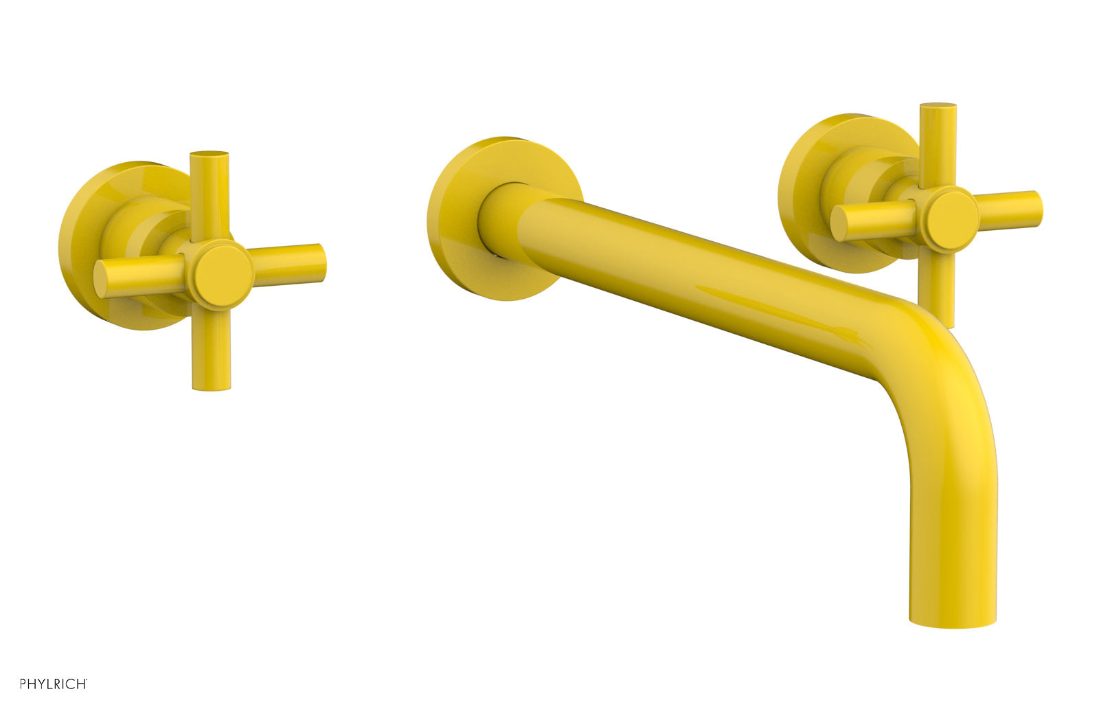 Basic Wall Tub Set 12" Spout - Tubular Cross Handles D1134-12