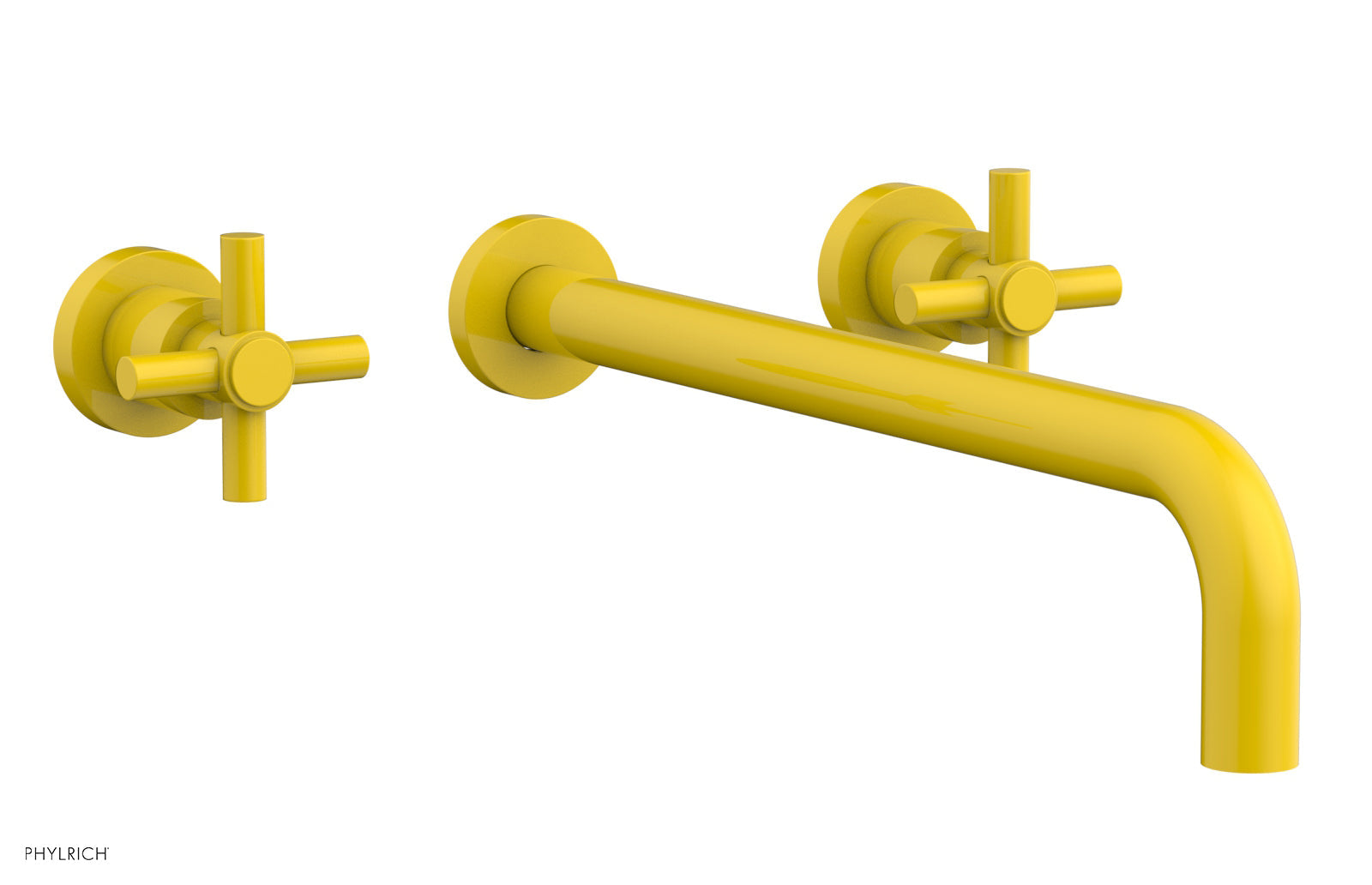 Basic Wall Tub Set 14" Spout - Tubular Cross Handles D1134-14