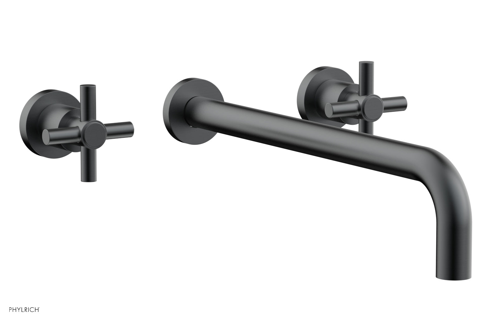 Basic Wall Tub Set 14" Spout - Tubular Cross Handles D1134-14