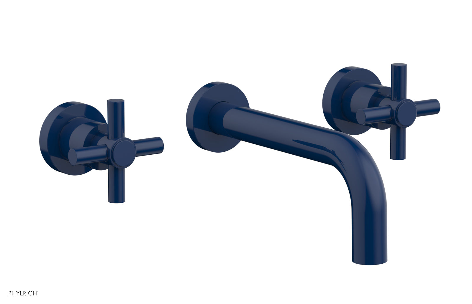 Basic Wall Tub Set Tubular Cross Handles D1134