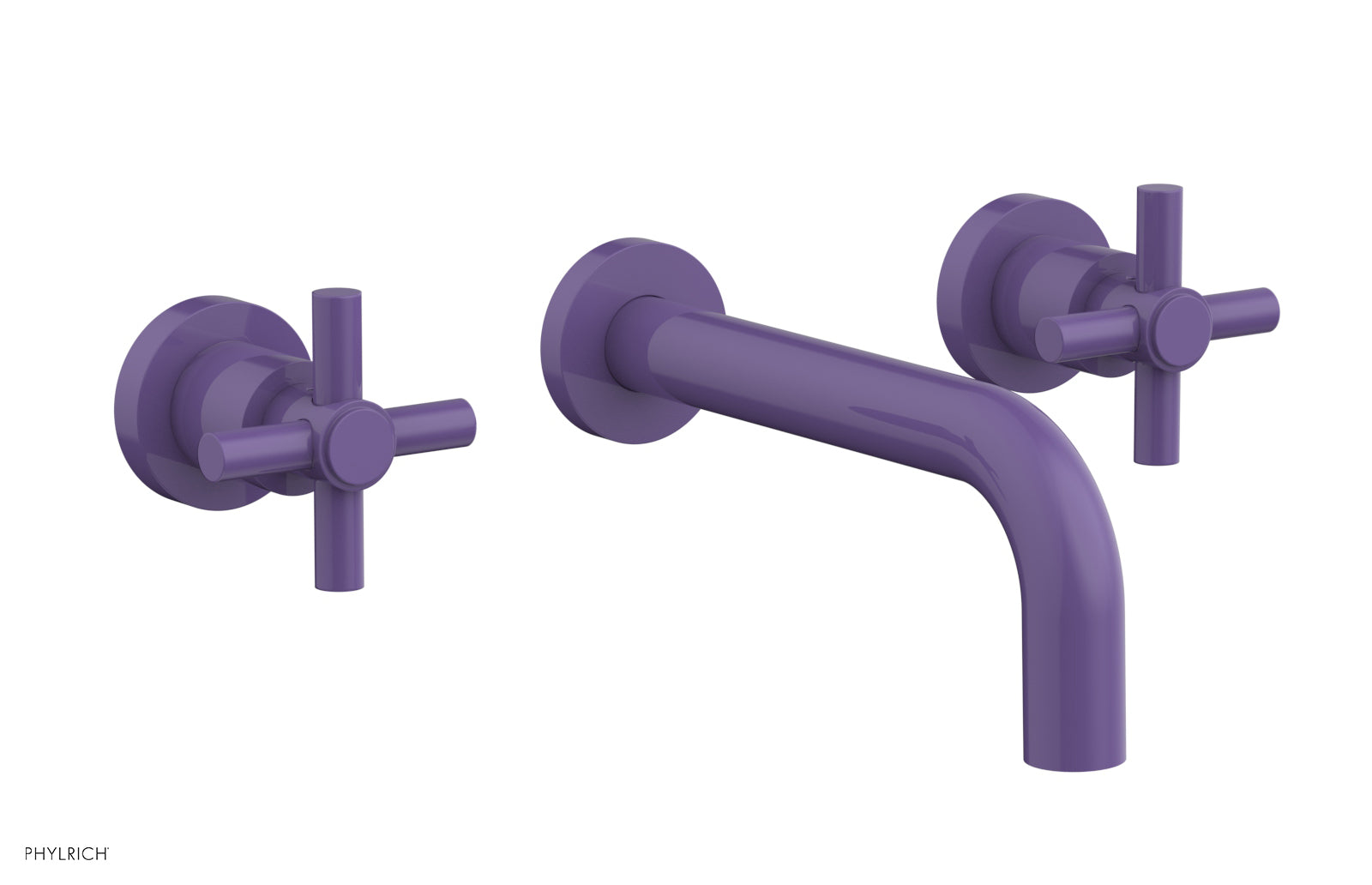 Basic Wall Tub Set Tubular Cross Handles D1134