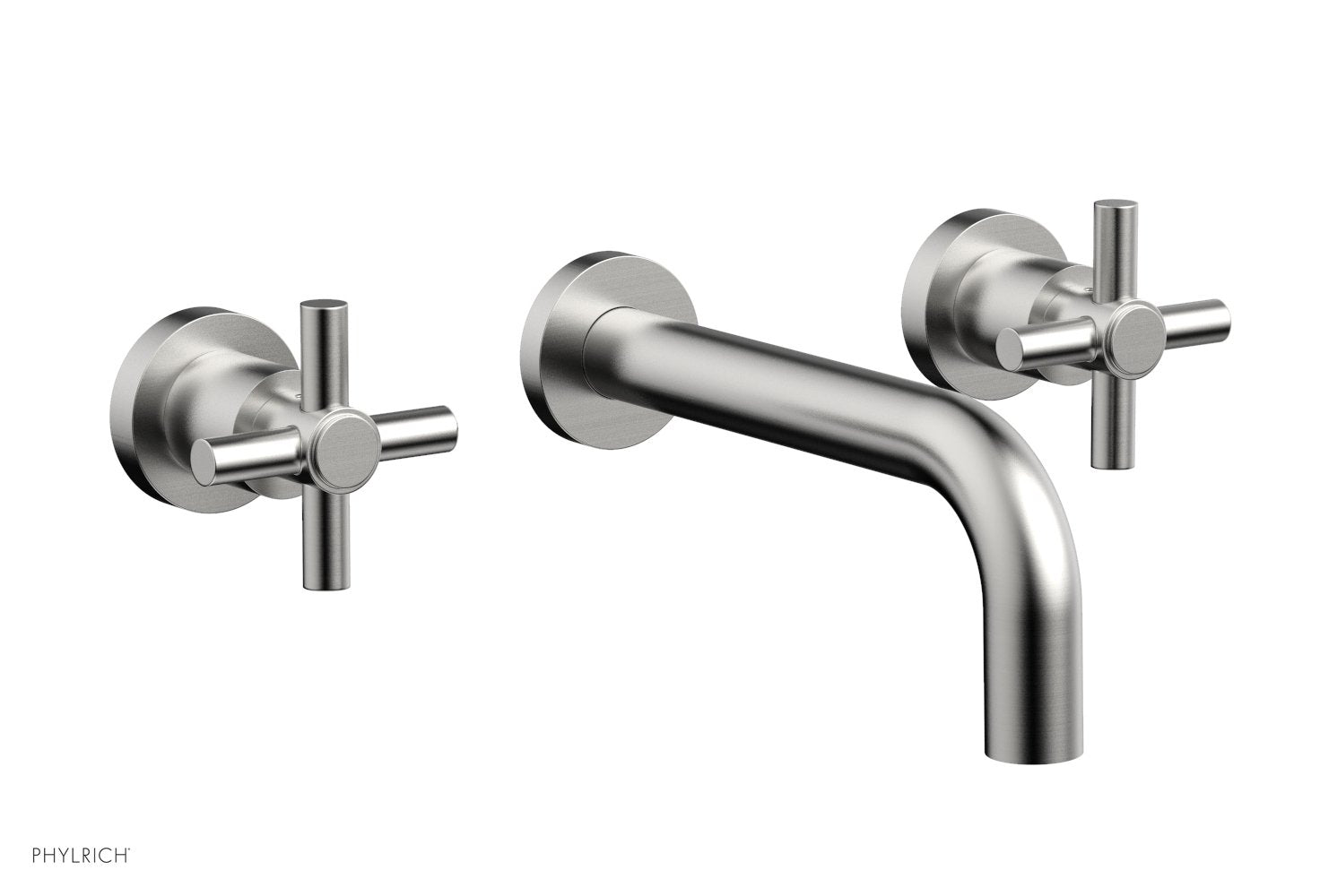 Basic Wall Tub Set Tubular Cross Handles D1134