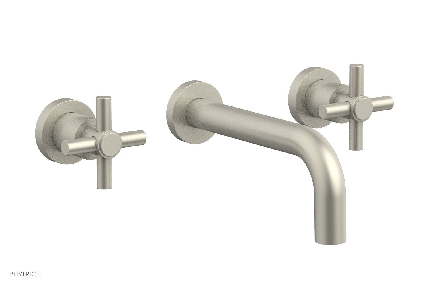 Basic Wall Tub Set Tubular Cross Handles D1134