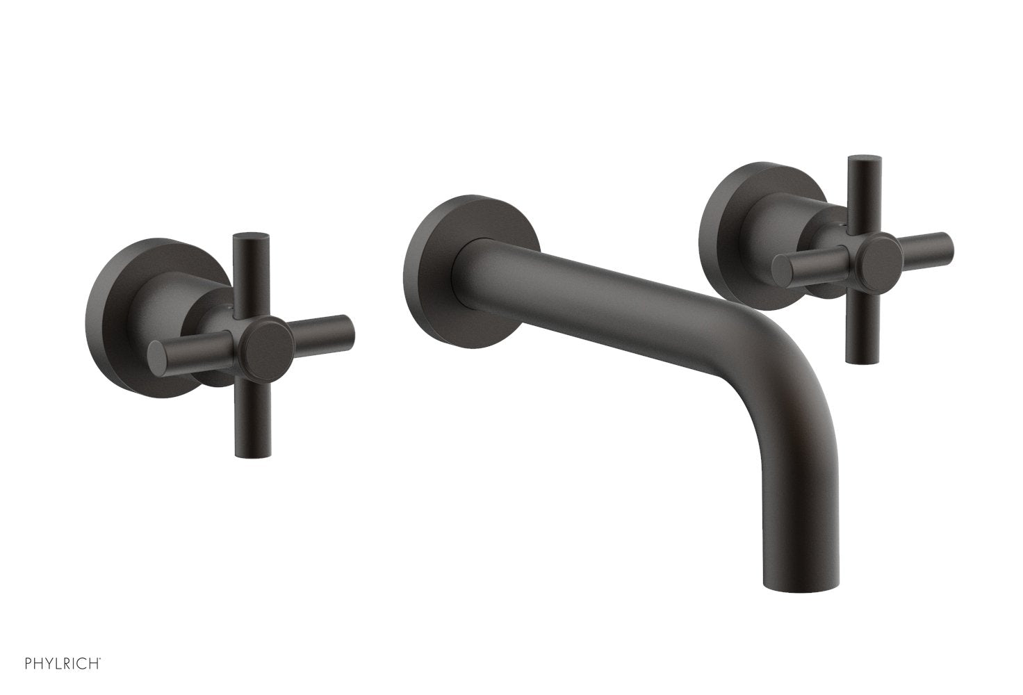 Basic Wall Tub Set Tubular Cross Handles D1134