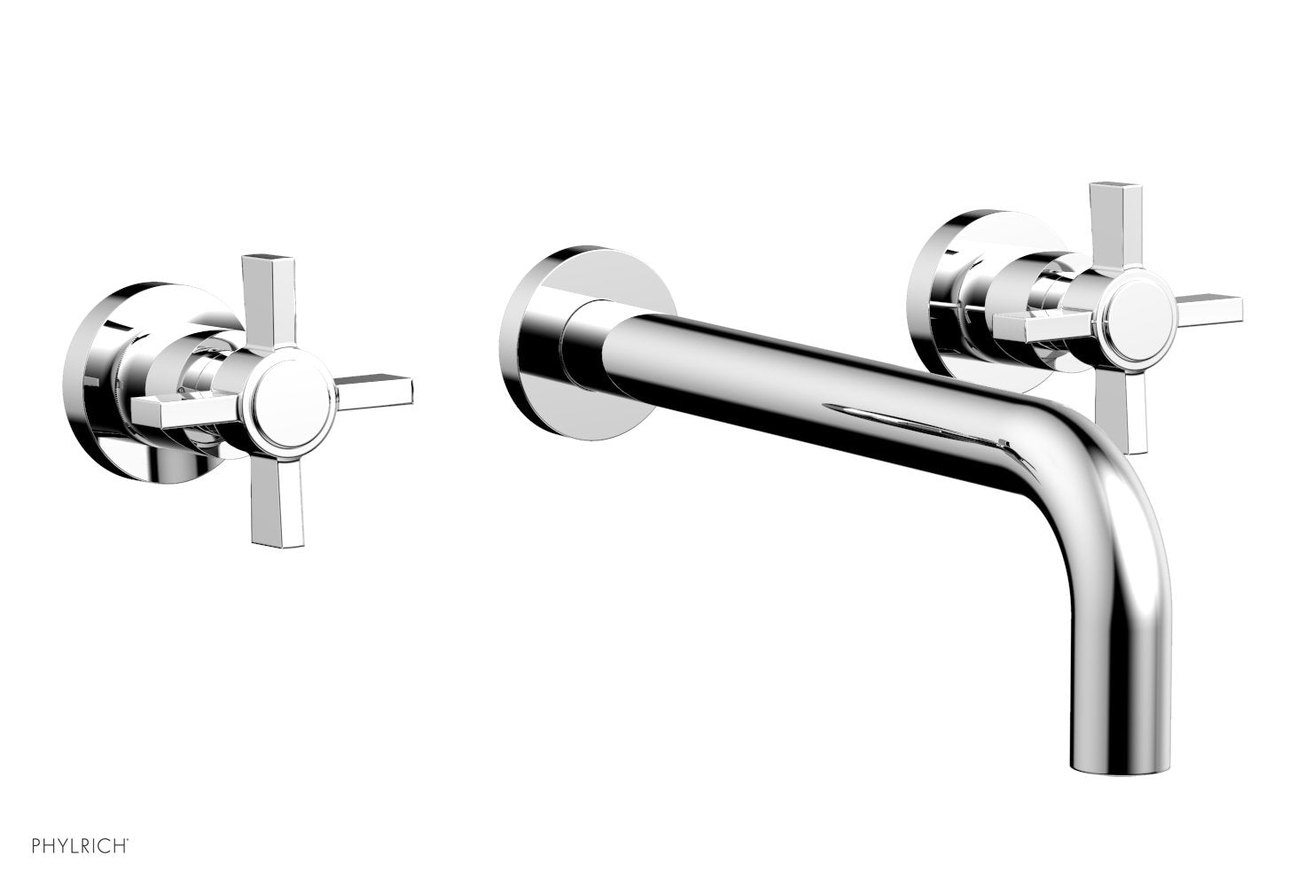 Basic Wall Tub Set 10" Spout - Blade Cross Handles D1137-10