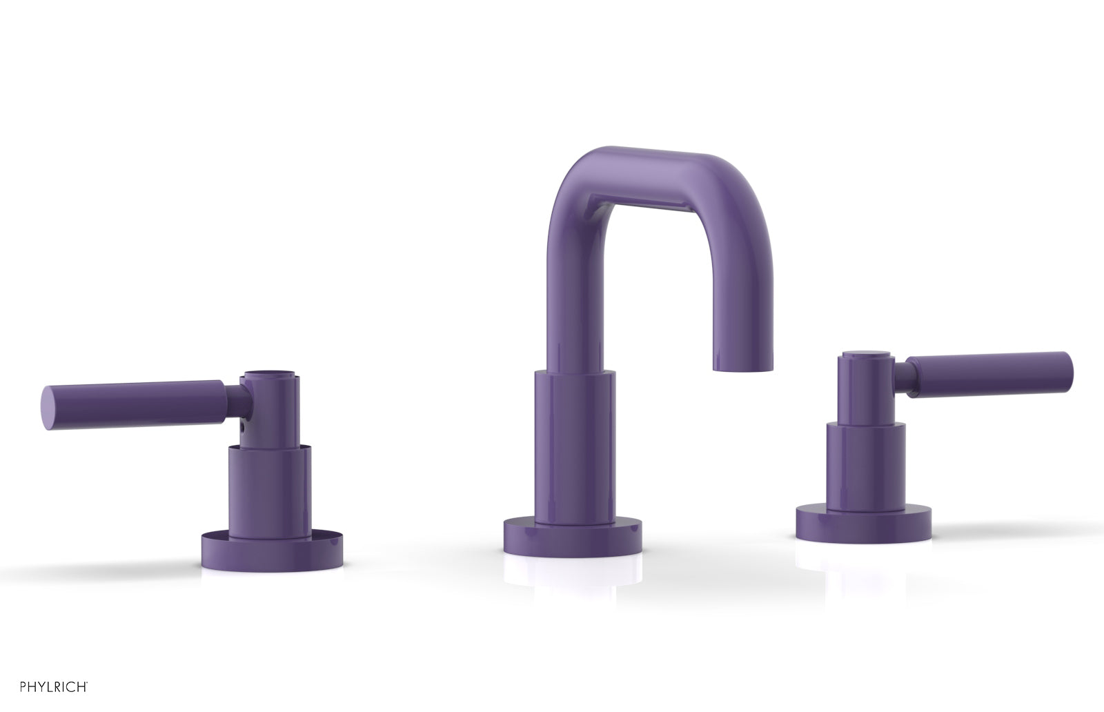 BASIC Widespread Faucet, 6 3/8" High Spout, Lever Handles D132