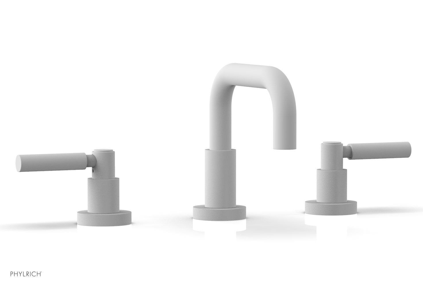 BASIC Widespread Faucet, 6 3/8" High Spout, Lever Handles D132