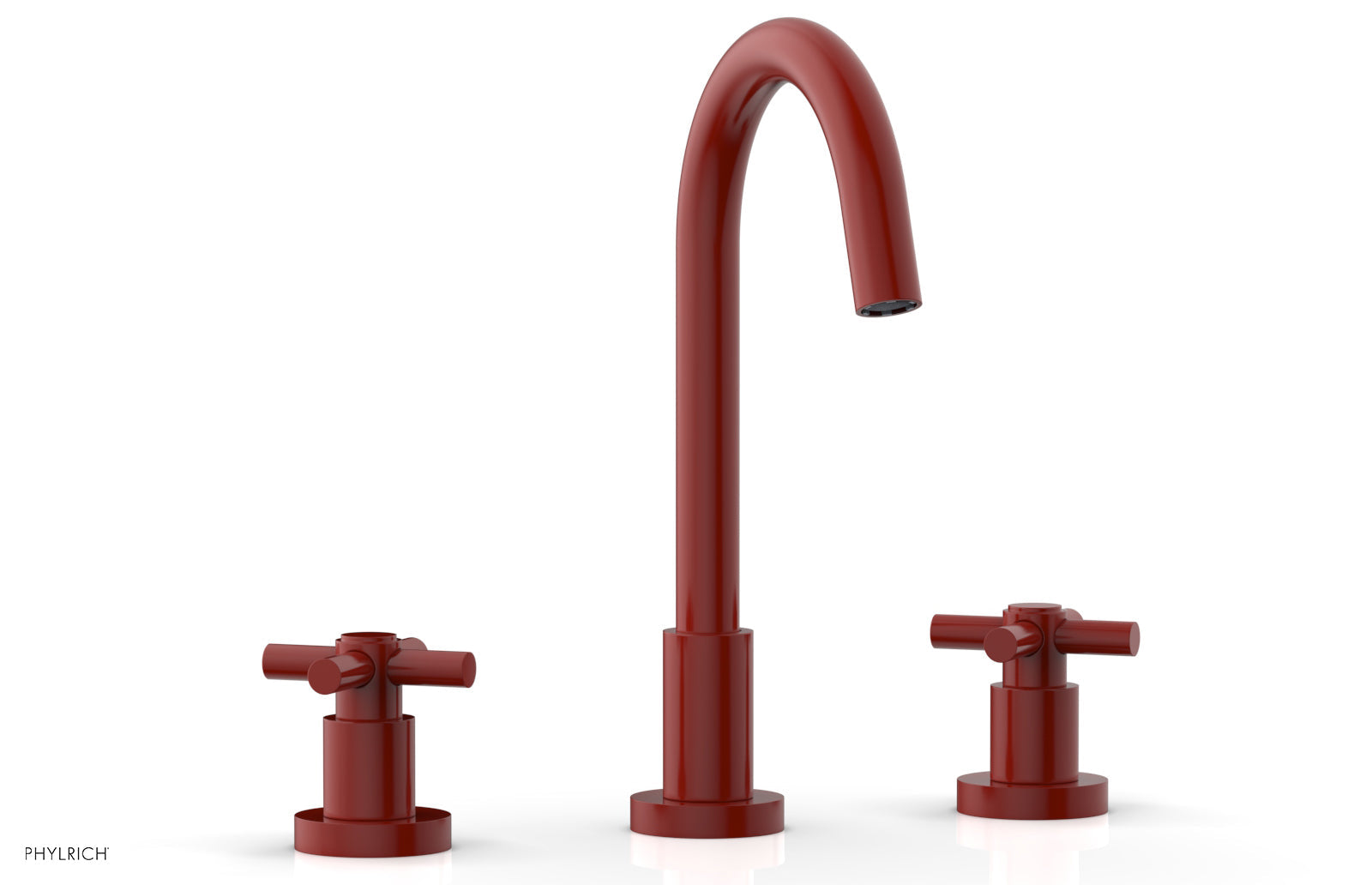 BASIC Widespread Faucet, 10 1/2" High Spout, Tubular Cross Handles D134