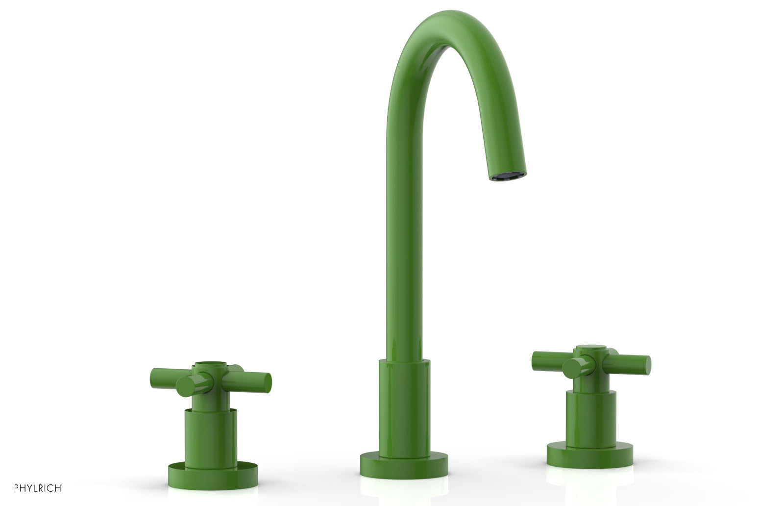 BASIC Widespread Faucet, 10 1/2" High Spout, Tubular Cross Handles D134