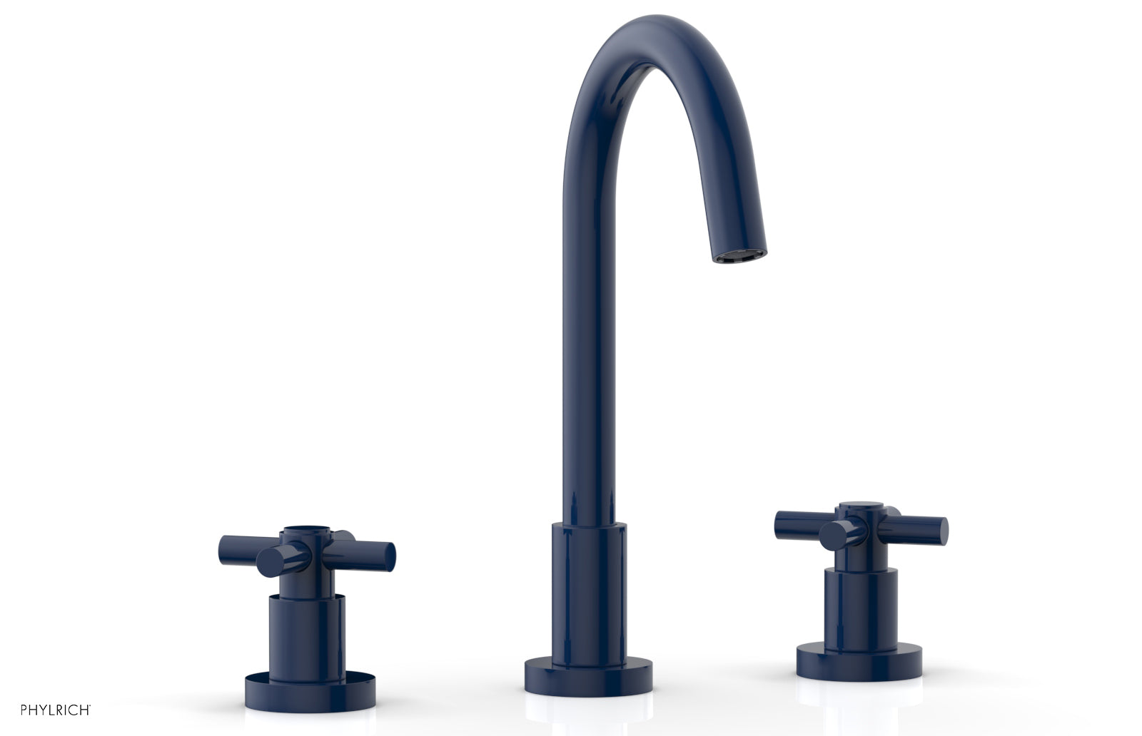 BASIC Widespread Faucet, 10 1/2" High Spout, Tubular Cross Handles D134