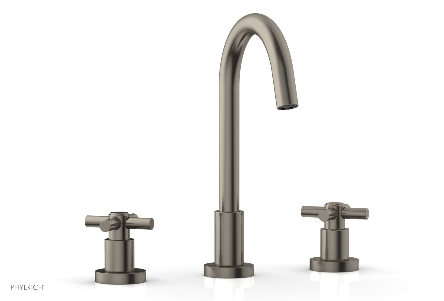 BASIC Widespread Faucet, 10 1/2" High Spout, Tubular Cross Handles D134