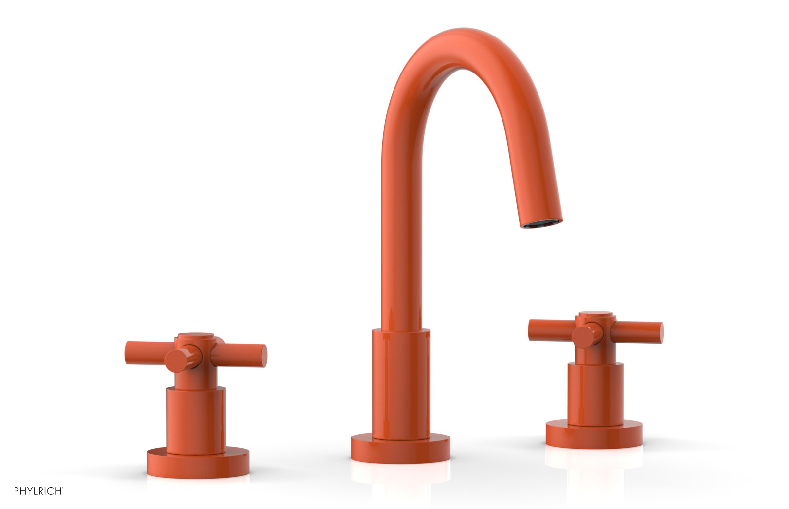 BASIC Widespread Faucet, 8 1/2" High Spout, Tubular Cross Handles D135