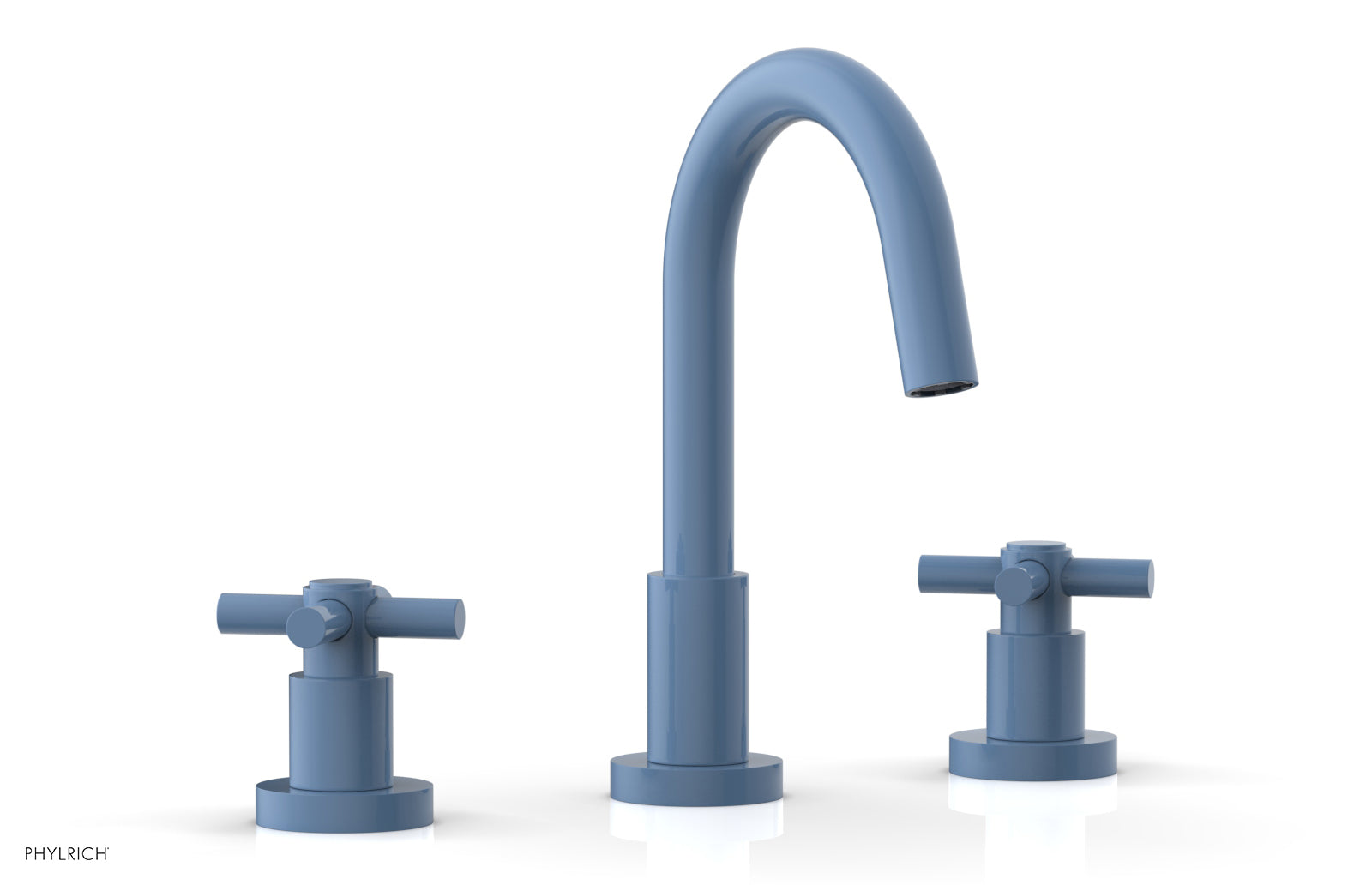 BASIC Widespread Faucet, 8 1/2" High Spout, Tubular Cross Handles D135