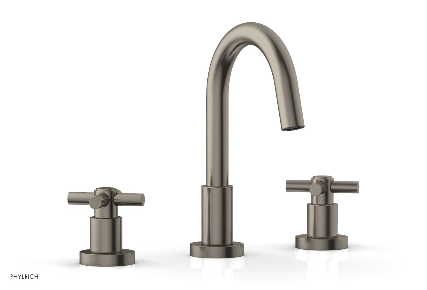 BASIC Widespread Faucet, 8 1/2" High Spout, Tubular Cross Handles D135