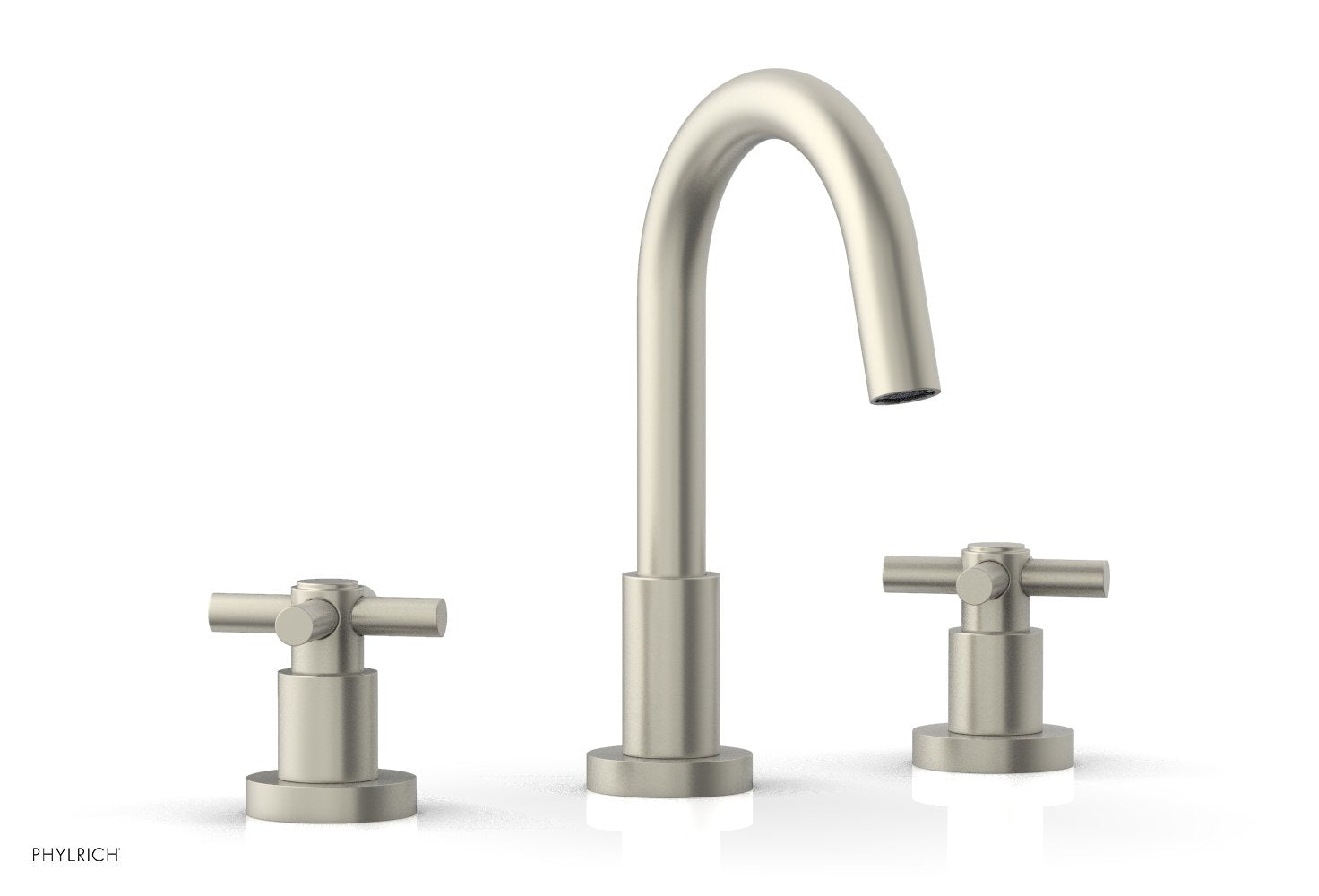 BASIC Widespread Faucet, 8 1/2" High Spout, Tubular Cross Handles D135