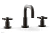 BASIC Widespread Faucet, 6 3/8" High Spout, Tubular Cross Handles D136