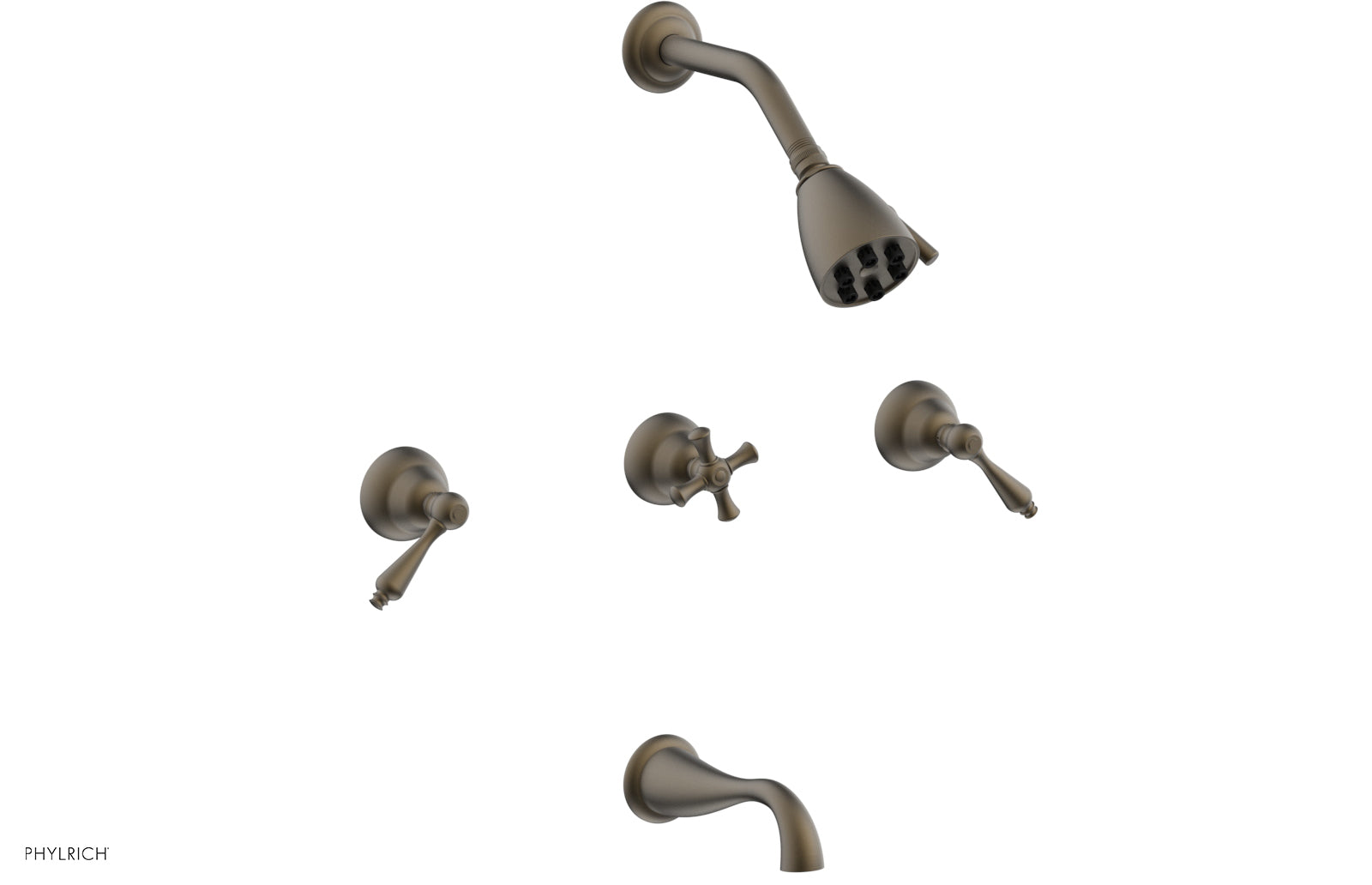 REVERE & SAVANNAH Three Handle Tub and Shower Set D2100