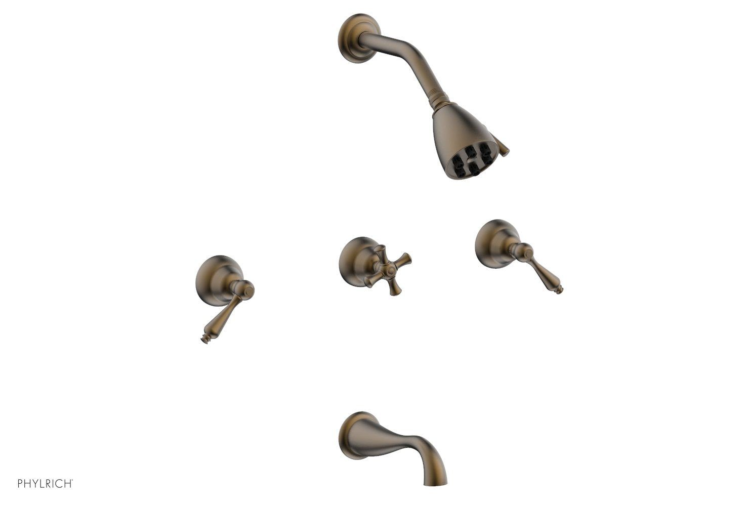 REVERE & SAVANNAH Three Handle Tub and Shower Set D2100