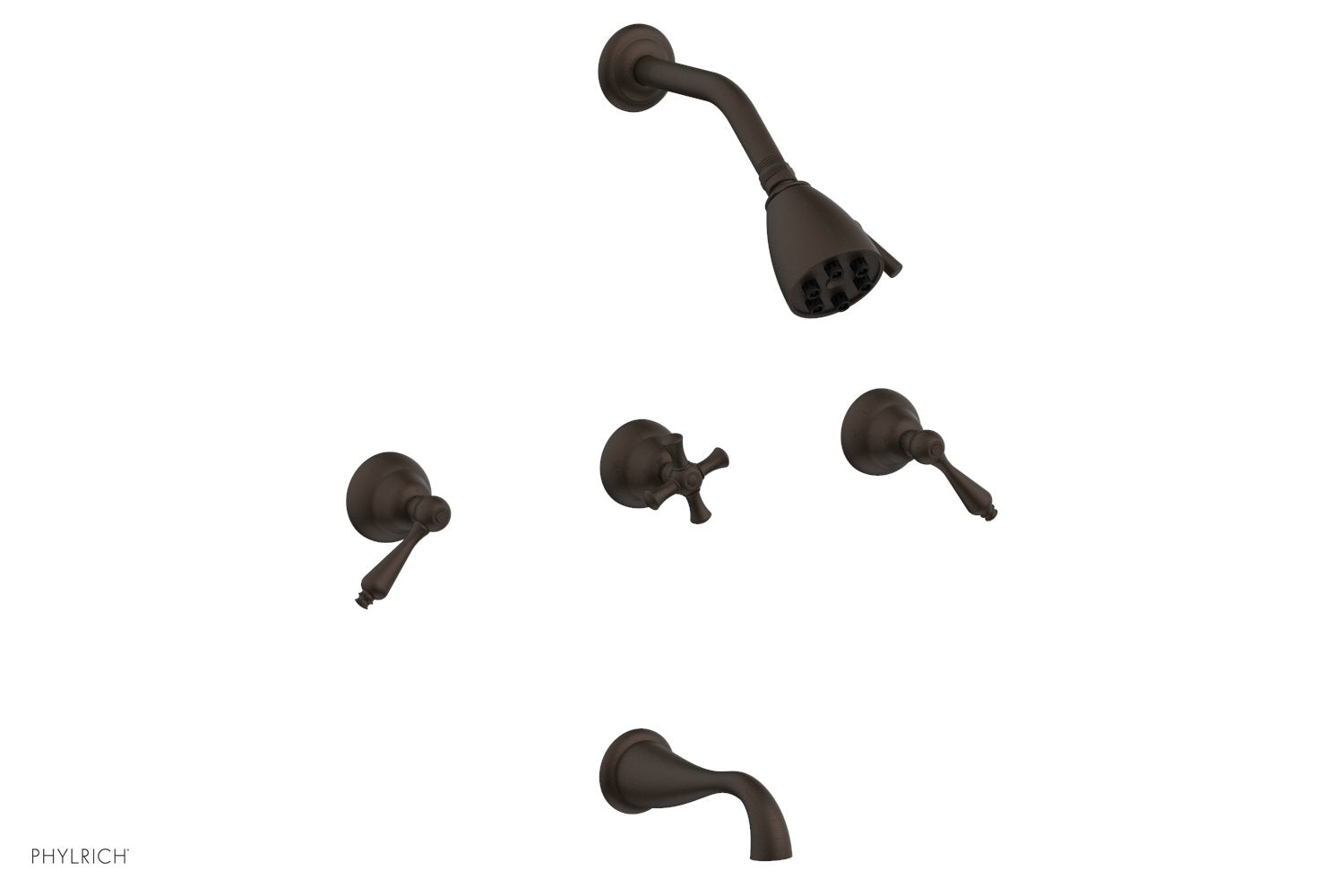 REVERE & SAVANNAH Three Handle Tub and Shower Set D2100