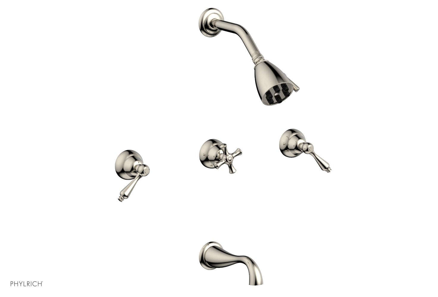 REVERE & SAVANNAH Three Handle Tub and Shower Set D2100