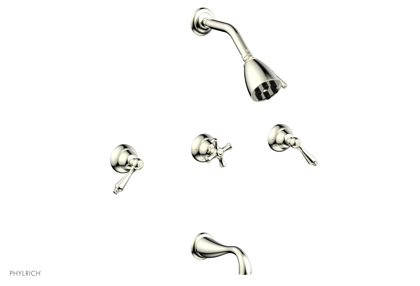 REVERE & SAVANNAH Three Handle Tub and Shower Set D2100