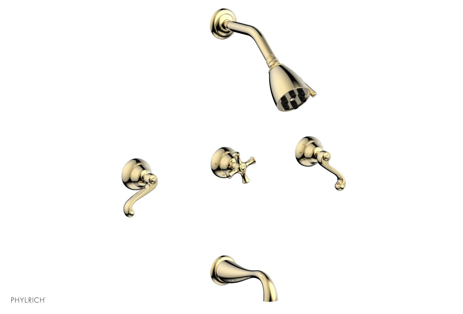 REVERE & SAVANNAH Three Handle Tub and Shower Set D2102