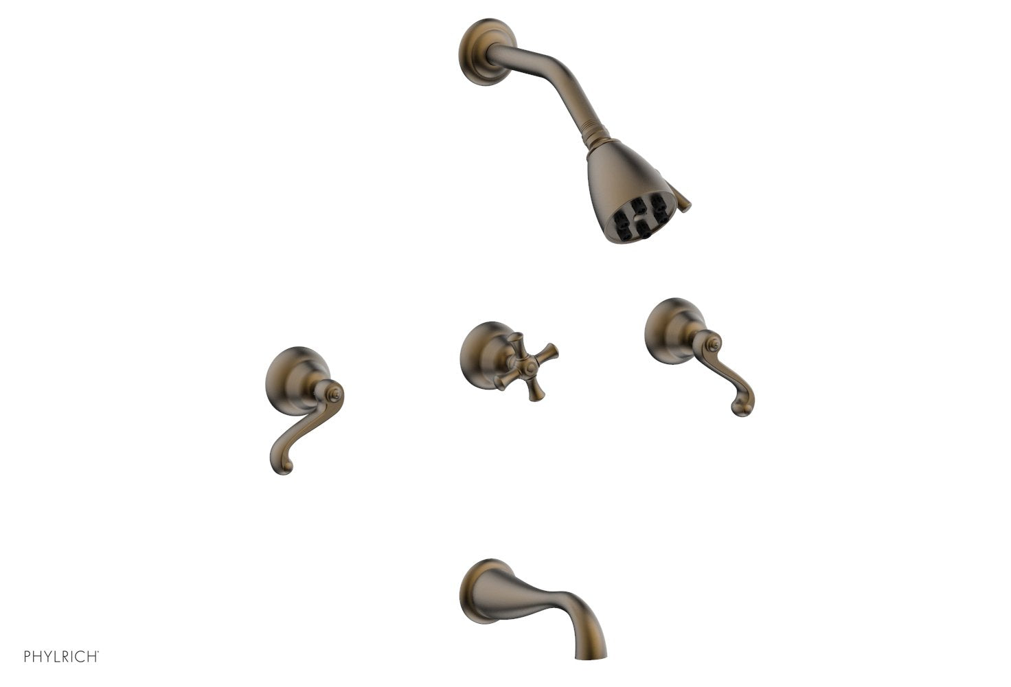 REVERE & SAVANNAH Three Handle Tub and Shower Set D2102