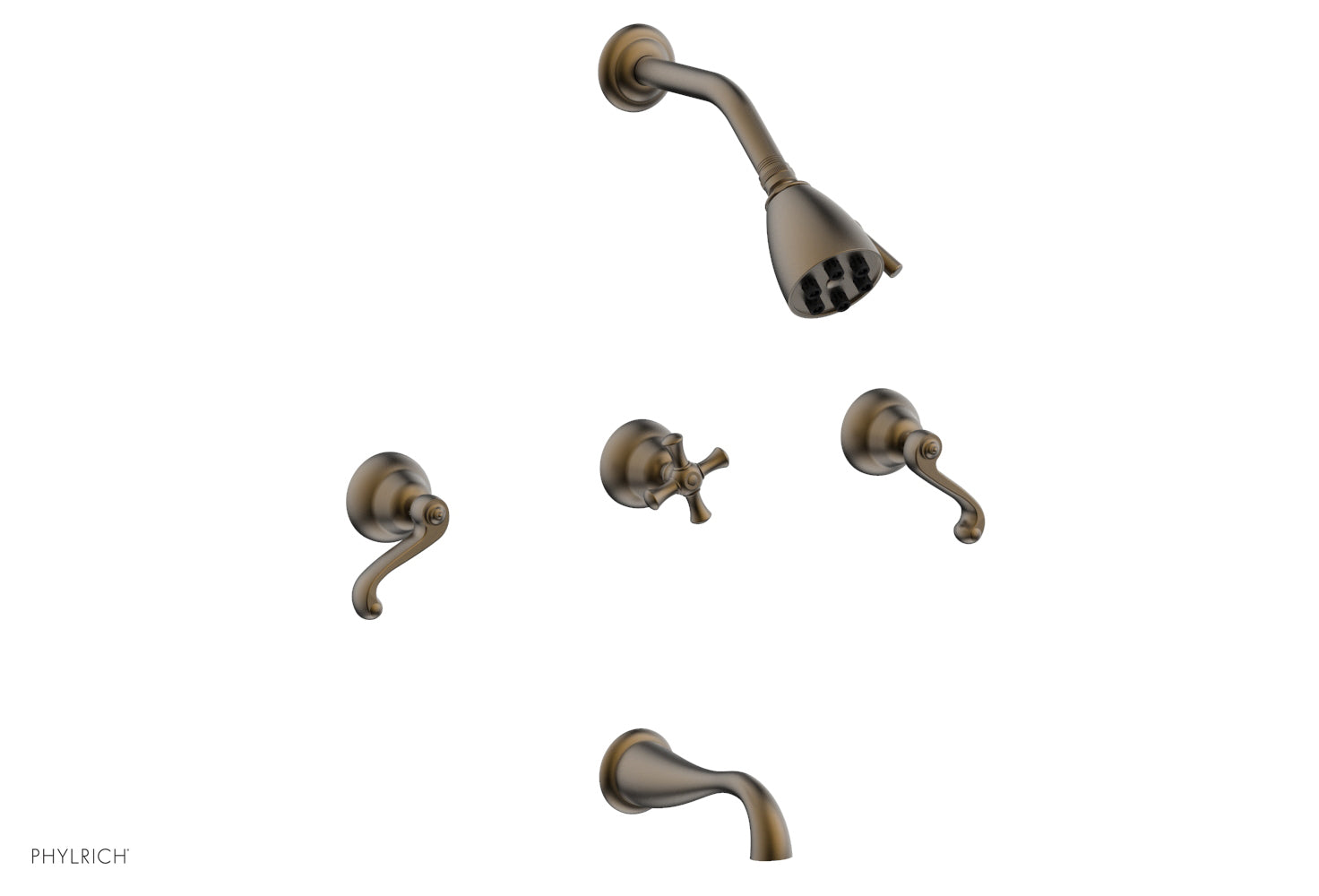 REVERE & SAVANNAH Three Handle Tub and Shower Set D2102