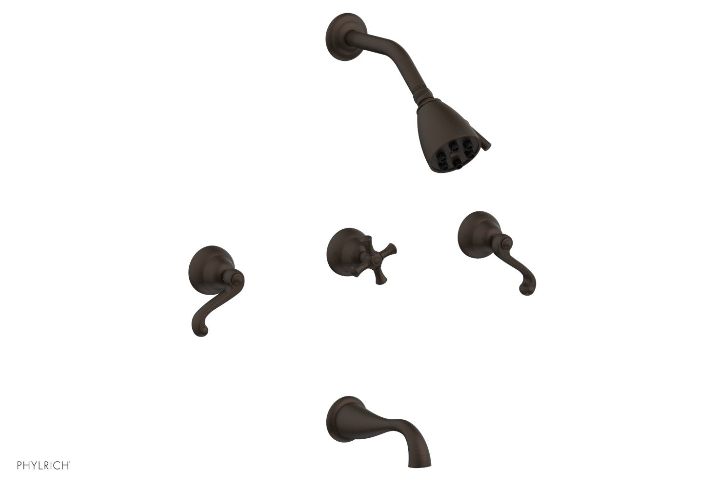 REVERE & SAVANNAH Three Handle Tub and Shower Set D2102