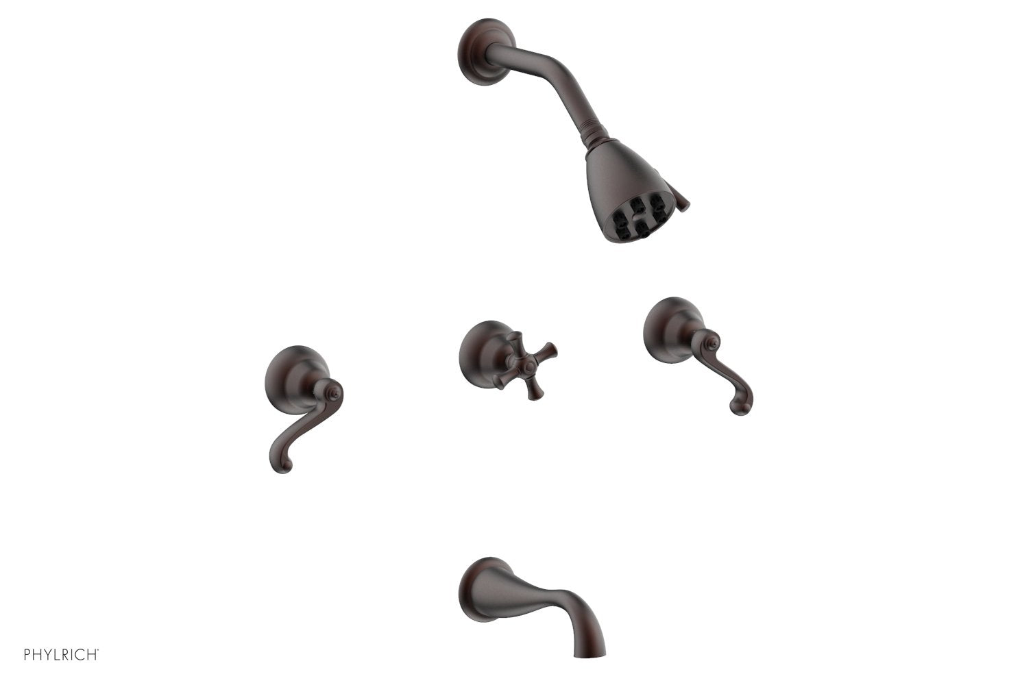 REVERE & SAVANNAH Three Handle Tub and Shower Set D2102