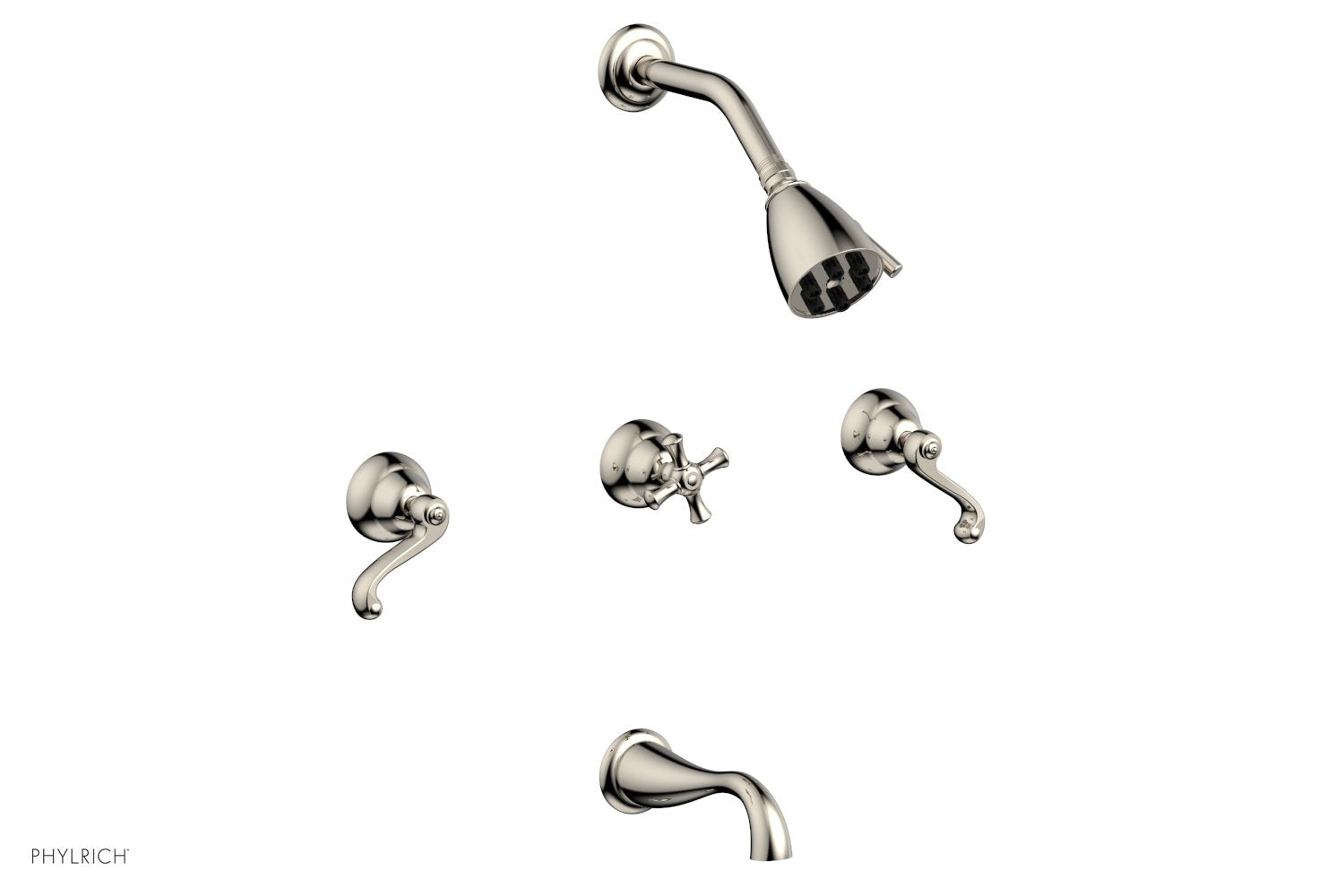 REVERE & SAVANNAH Three Handle Tub and Shower Set D2102