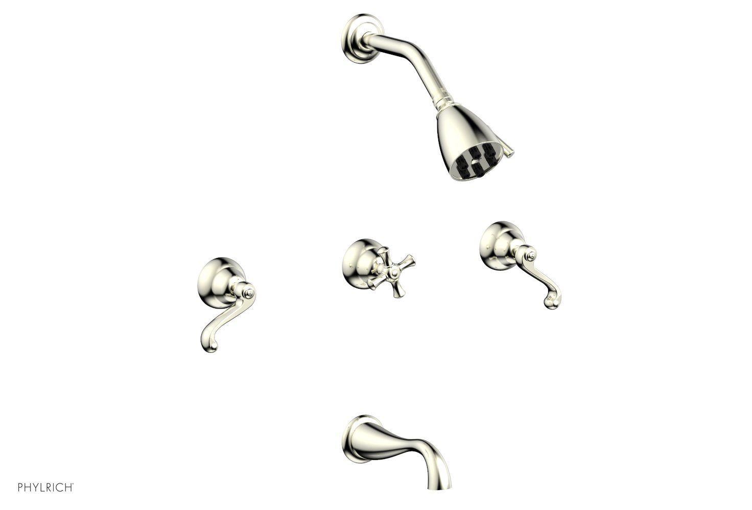 REVERE & SAVANNAH Three Handle Tub and Shower Set D2102