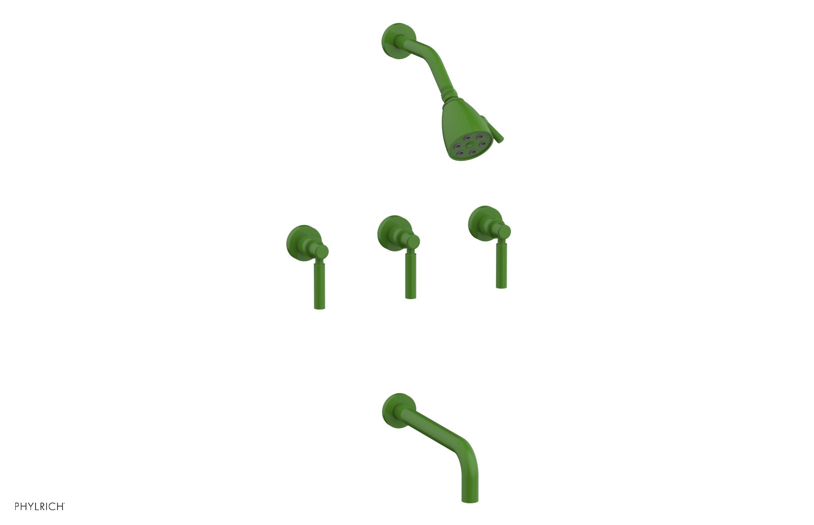 BASIC Three Handle Tub and Shower Set 10" Spout - Lever Handles D2130-10