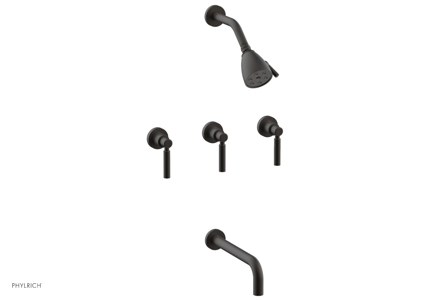 BASIC Three Handle Tub and Shower Set 10" Spout - Lever Handles D2130-10