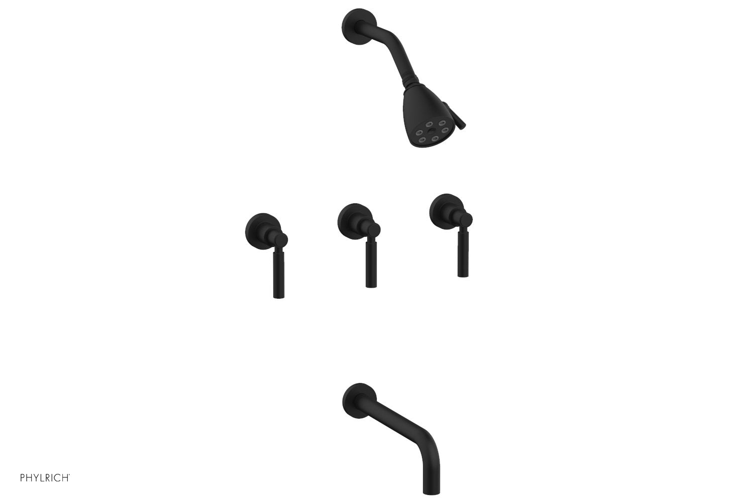 BASIC Three Handle Tub and Shower Set 10" Spout - Lever Handles D2130-10