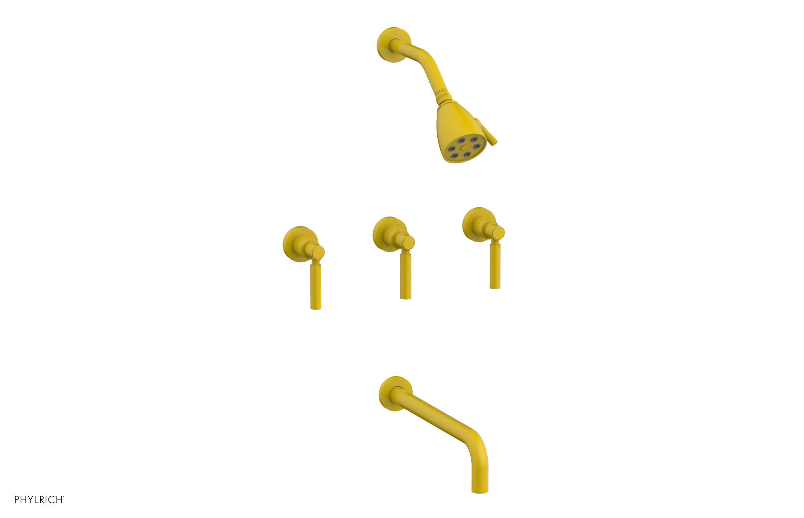 BASIC Three Handle Tub and Shower Set 12" Spout - Lever Handles D2130-12