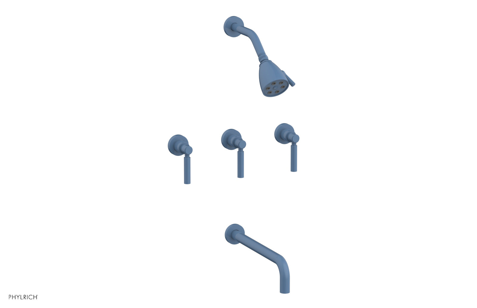 BASIC Three Handle Tub and Shower Set 12" Spout - Lever Handles D2130-12