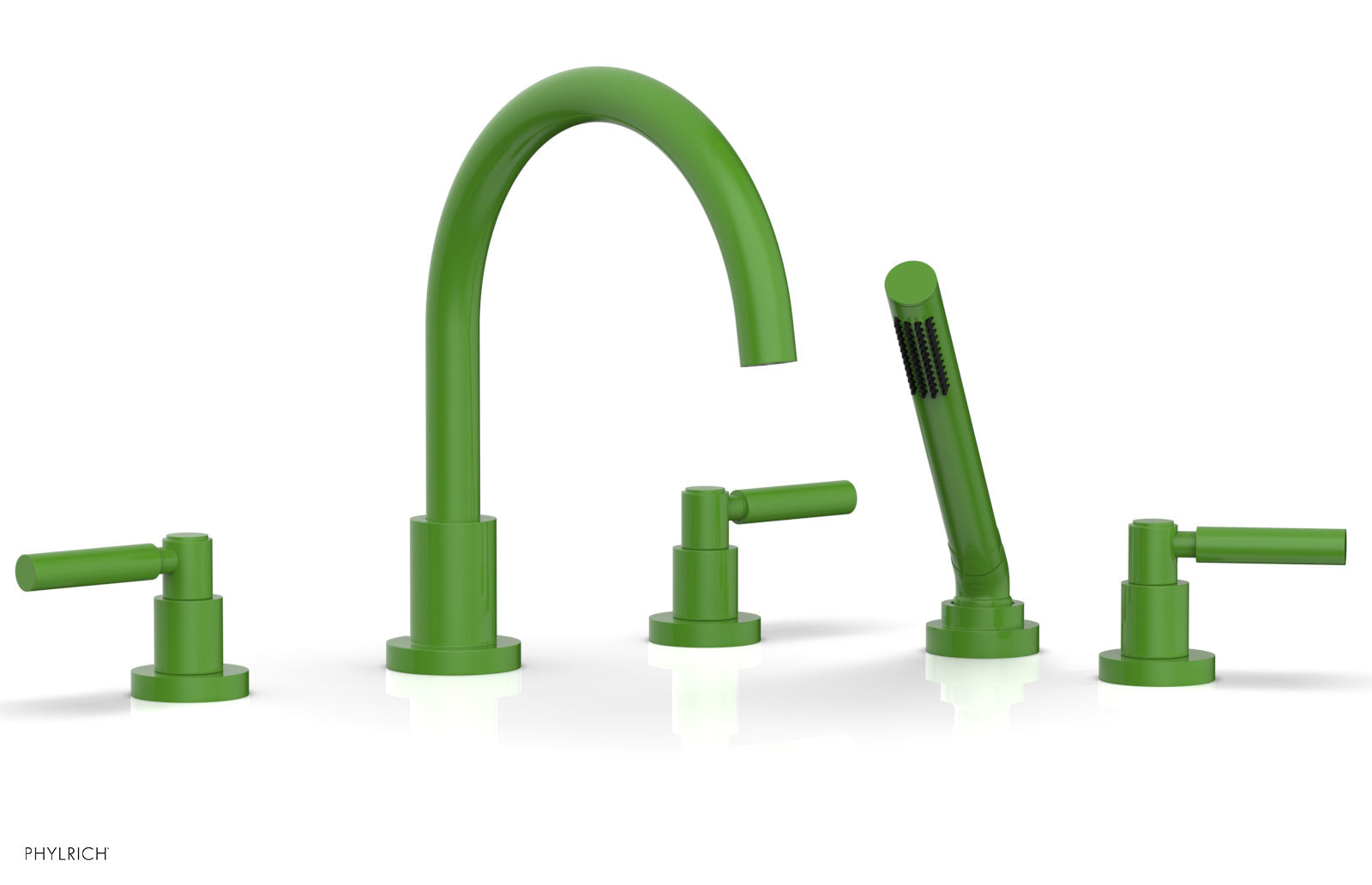 BASIC Deck Tub Set with Hand Shower - Lever Handles D2130C1