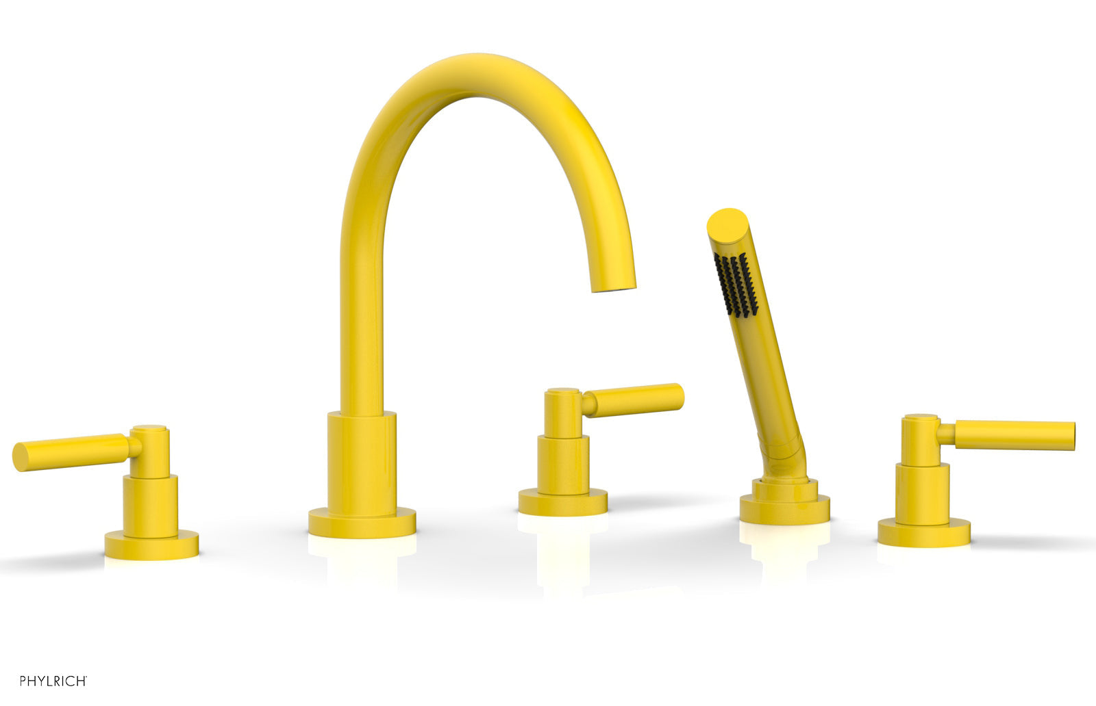 BASIC Deck Tub Set with Hand Shower - Lever Handles D2130C1