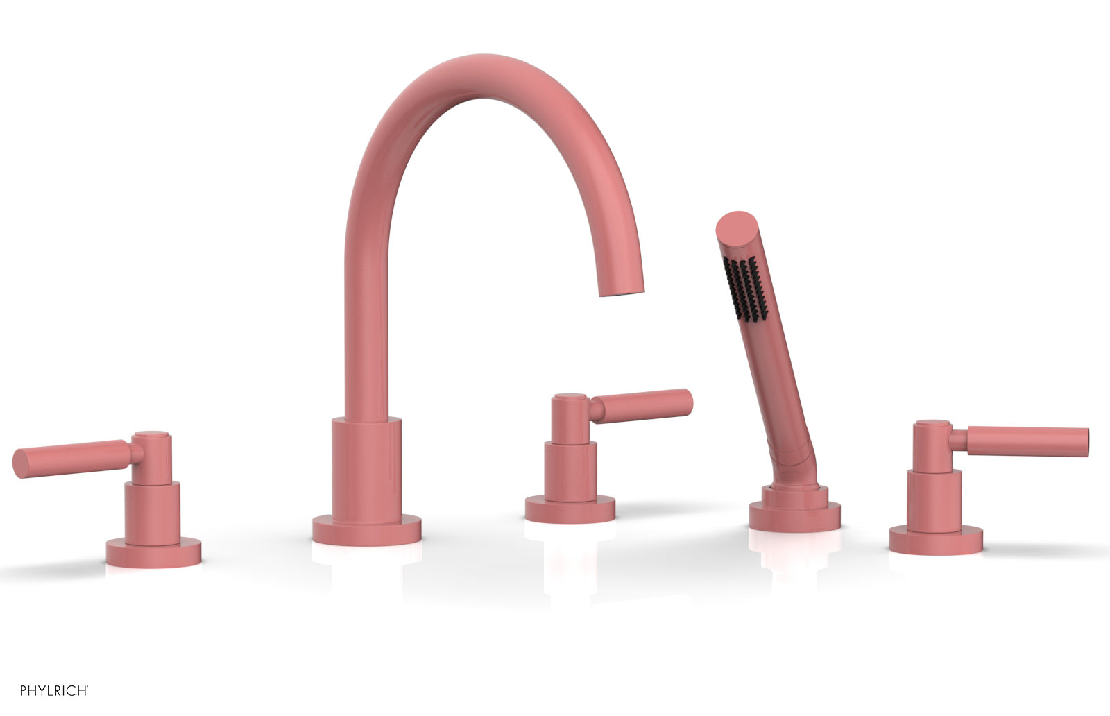 BASIC Deck Tub Set with Hand Shower - Lever Handles D2130C1