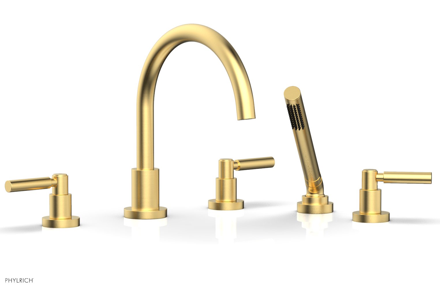 BASIC Deck Tub Set with Hand Shower - Lever Handles D2130C1