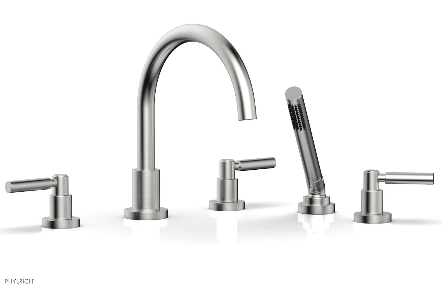 BASIC Deck Tub Set with Hand Shower - Lever Handles D2130C1