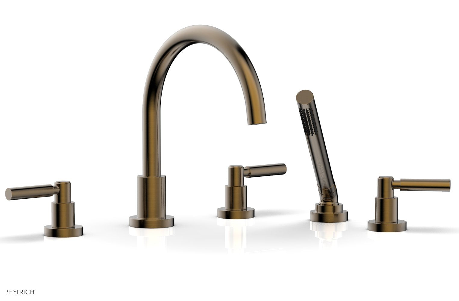 BASIC Deck Tub Set with Hand Shower - Lever Handles D2130C1