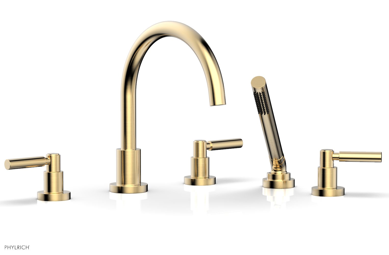 BASIC Deck Tub Set with Hand Shower - Lever Handles D2130C1