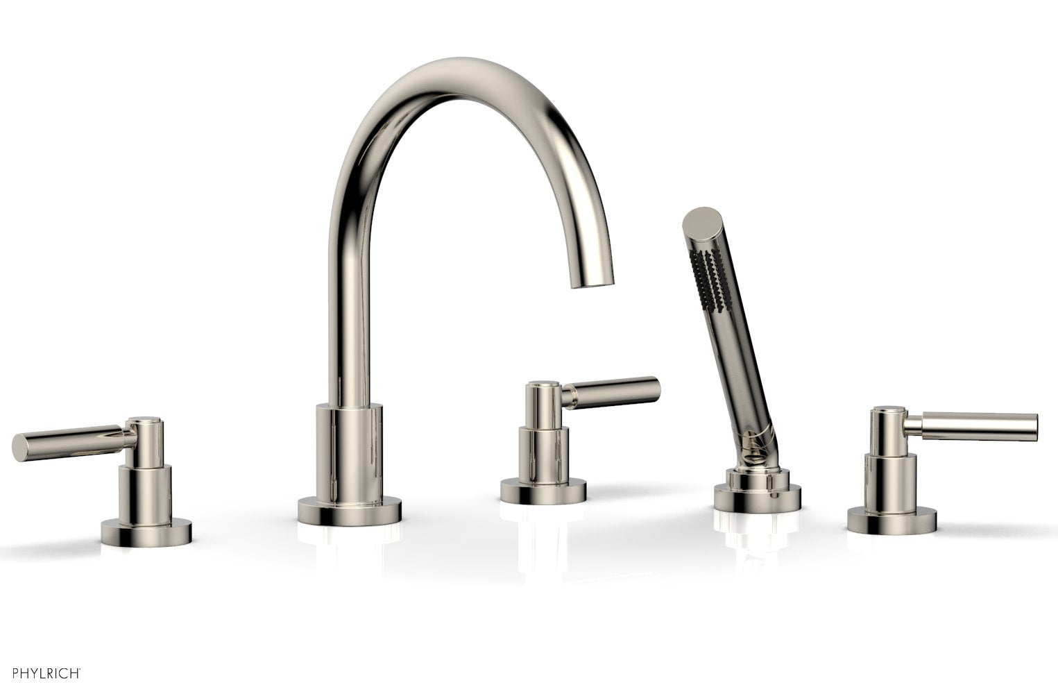 BASIC Deck Tub Set with Hand Shower - Lever Handles D2130C1