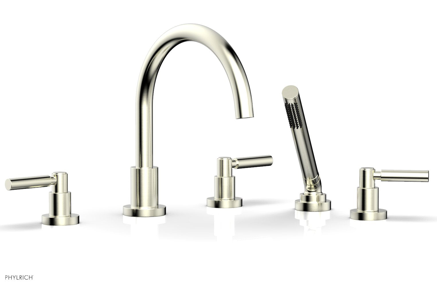 BASIC Deck Tub Set with Hand Shower - Lever Handles D2130C1