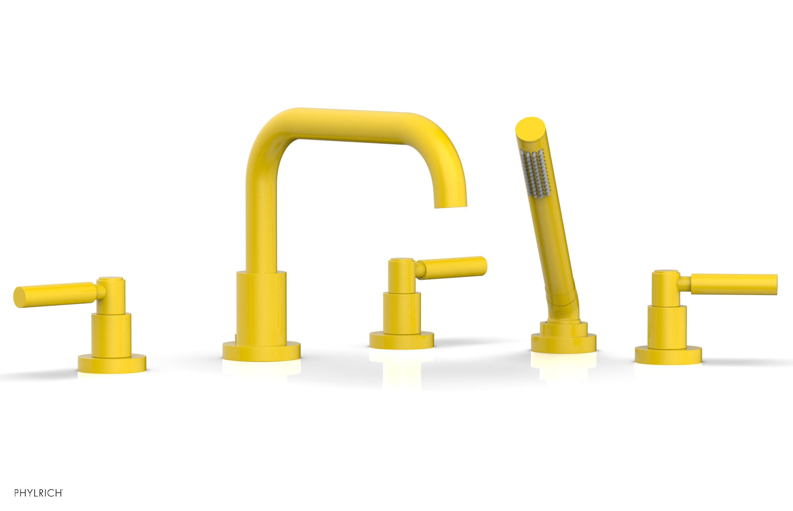 BASIC Deck Tub Set with Hand Shower - Lever Handles D2132D1