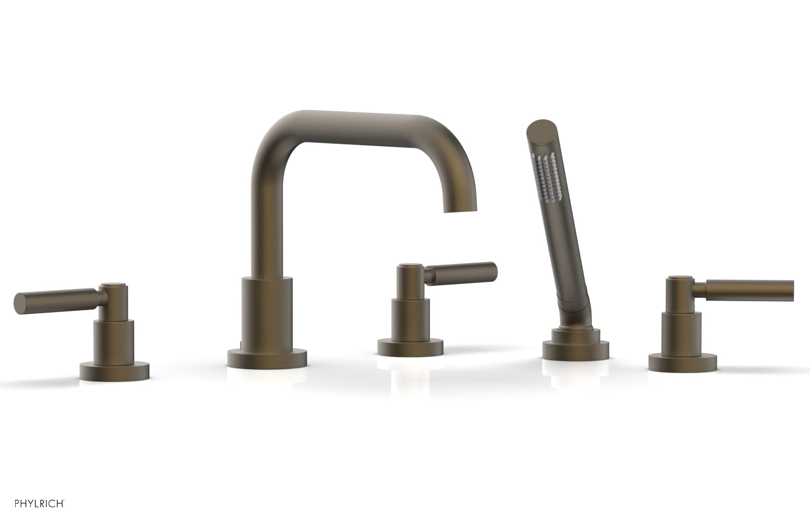 BASIC Deck Tub Set with Hand Shower - Lever Handles D2132D1