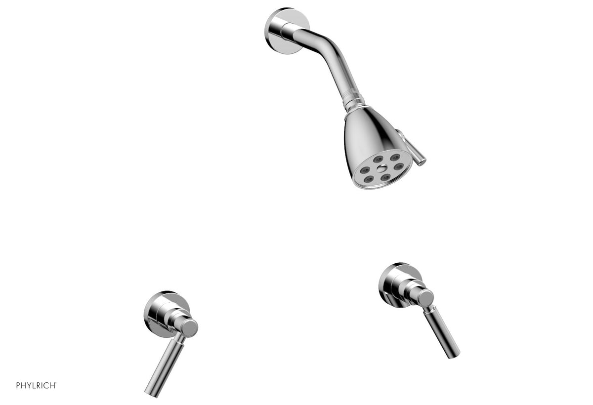 BASIC Two Handle Shower Set Lever Handles D3130 Phylrich